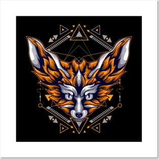 red fox awesome gift Posters and Art